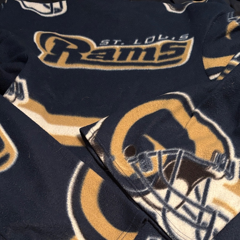 St. Louis Rams Navy and Gold Fleece Blanket